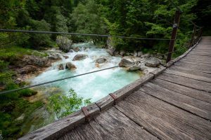 Brücke über Soča Fluss