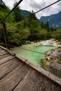 Brücke über Soča Fluss