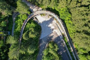 Verlassene Bobbahn in Sarajevo
