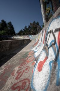 Verlassene Bobbahn in Sarajevo