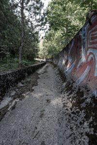 Verlassene Bobbahn in Sarajevo