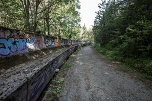 Verlassene Bobbahn in Sarajevo