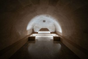 Sarg im Mausoleum von Njegos